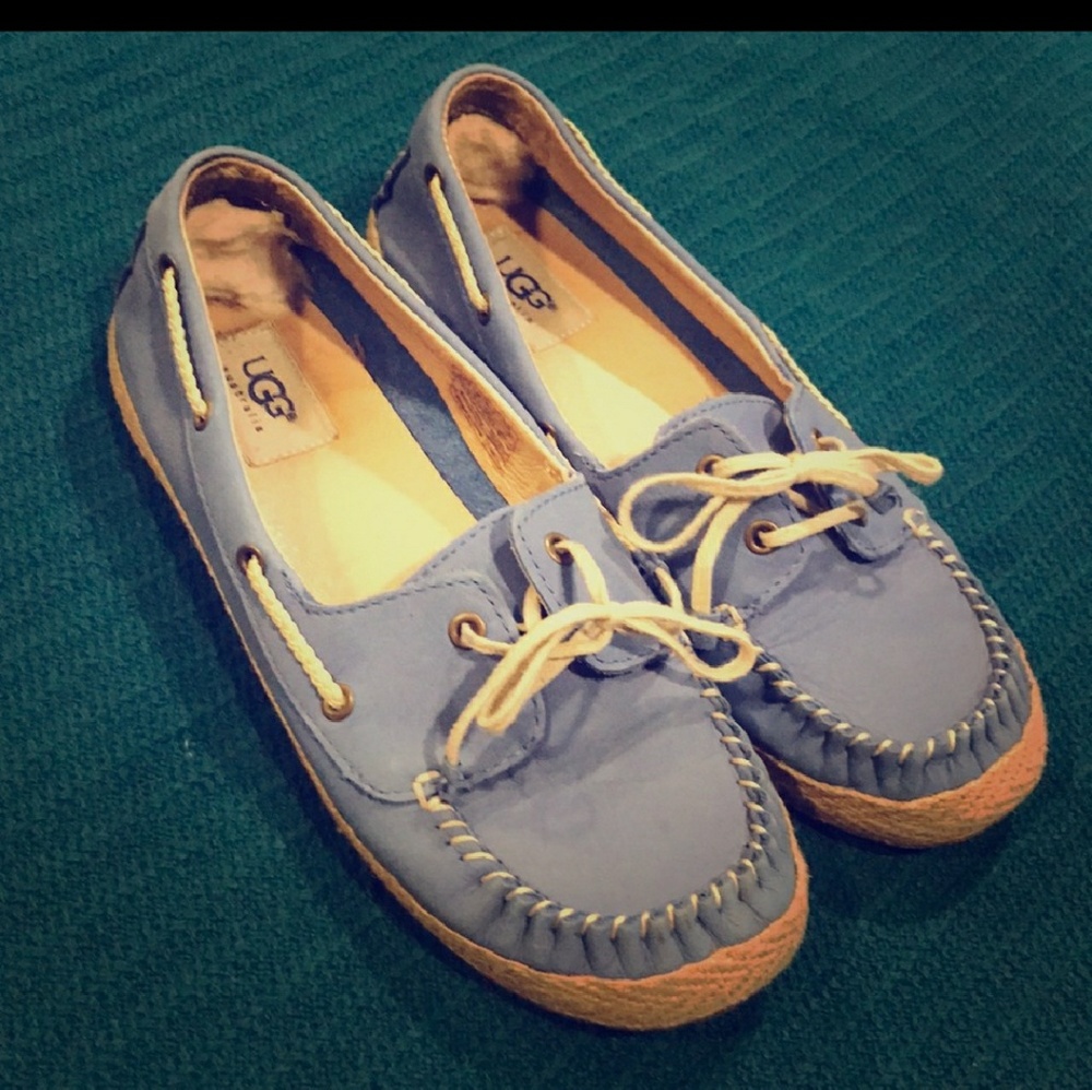 Ugg Blue/Cream shoes size 8
